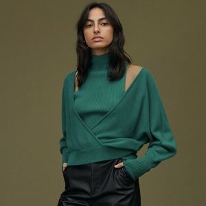 NWT Anthropologie Maeve Cashmere Surplus Sweater Size XS Z4